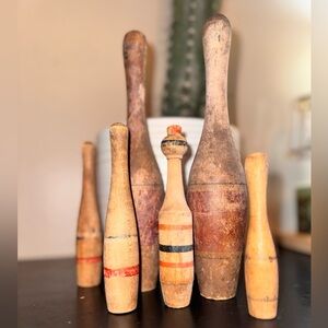 Vintage Wooden Juggling Pins